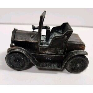 Vintage Die Cast Metal 1917 Model T Pencil Sharpener Antique Finished Bronze Car
